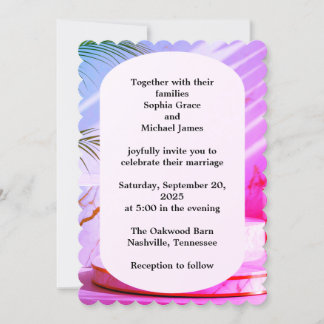 Elegante grüne Blätter Naturdesign | Minimal Botan Einladung