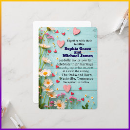 Elegante grüne Blätter Naturdesign | Minimal Botan Einladung