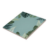 Elegante grüne Blätter und Fern Fliese (Seite)