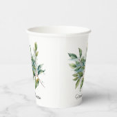 Elegante grüne Blattfarbe, kundenspezifisch Pappbecher (Rechts)