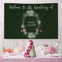 Elegante grüne Blume und Pilzkreide