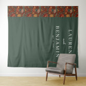 Elegante grüne Blumengrenze Wandteppich (Beispiel (Horizontal))