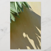 Elegante grüne botanische Blätter Frischfrische Kr Briefpapier (Vorderseite)