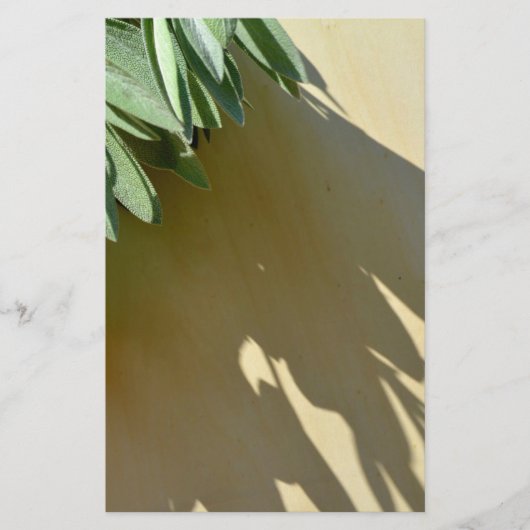 Elegante grüne botanische Blätter Frischfrische Kr Briefpapier (Vorderseite)