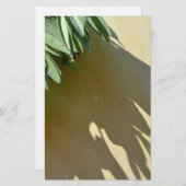 Elegante grüne botanische Blätter Frischfrische Kr Briefpapier (Vorne/Hinten)