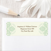 Elegante, grüne, braune, Elfenbeinhochzeit (Insitu)