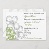 elegante grüne Corporate Party Einladung (Vorne/Hinten)