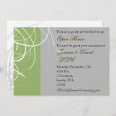 elegante grüne Corporate Party Einladung (Vorne/Hinten)