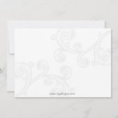 elegante grüne Corporate Party Einladung (Rückseite)