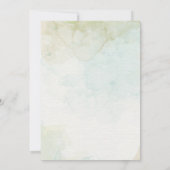 Elegante Grüne Einladung Bautizo Niedliche Taufe (Rückseite)