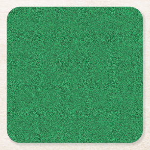 Elegante grüne Farbe Leere Vorlage Benutzerdefinie Rechteckiger Pappuntersetzer