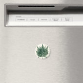Elegante grüne Farnwedel Botanisch Magnet (In Situ (Geschirrspüler))