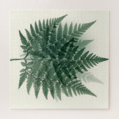 Elegante grüne Farnwedel Botanisch Puzzle (Horizontal)