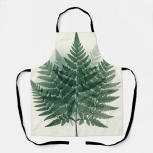 Elegante grüne Farnwedel Botanisch  Schürze