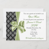 elegante, grüne Firmeneinladung Einladung (Vorderseite)