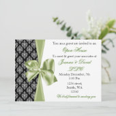 elegante, grüne Firmeneinladung Einladung (Stehend Vorderseite)