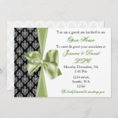 elegante, grüne Firmeneinladung Einladung (Vorne/Hinten)