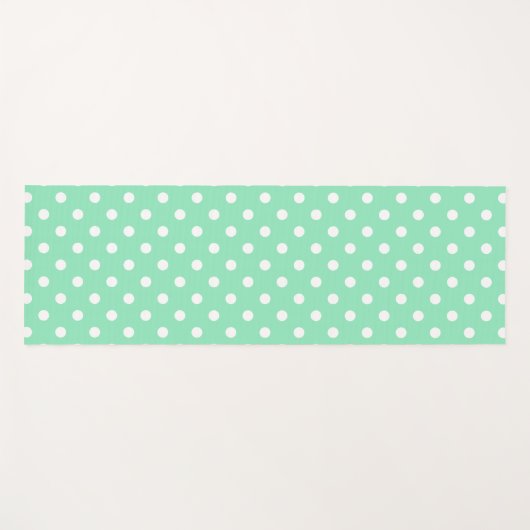 Elegante, grüne Fitness Moderne Vorlage Yogamatte (Vorderseite (Horizontal))