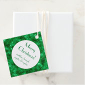 Elegante Grüne Foil Personalisiert Geschenkanhänger (Beispiel)