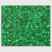 Elegante grüne Folie Geschenkpapier (Flach)