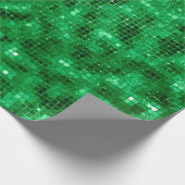 Elegante grüne Folie Geschenkpapier (Ecke)
