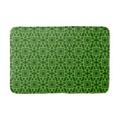 Elegante grüne geometrische Muster Badematte (Vorderseite)