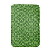 Elegante grüne geometrische Muster Badematte (Vorderseite Vertikal)