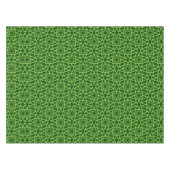 Elegante grüne geometrische Muster Tischdecke (Vorderseite (Horizontal))