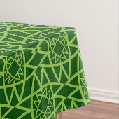 Elegante grüne geometrische Muster Tischdecke (Beispiel)