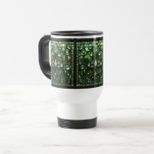 Elegante, grüne gestanzte Tasse (Vorderseite Links)