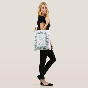 Elegante grüne goldene botanische Wasserfarbe-Tasc Tasche