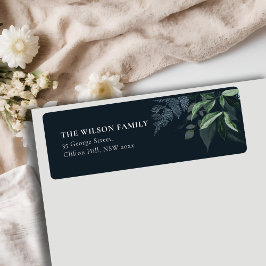 Elegante Grüne goldene Rahmen-Adresse der Marine