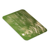 Elegante grüne goldene Weihnachtsfeiern retten das Magnet (Rechte Seite)