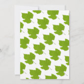 Elegante Grüne Herbstlaube Herbstblütenhochzeit Einladung (Rückseite)