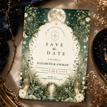 Elegante grüne himmlische Hochzeit