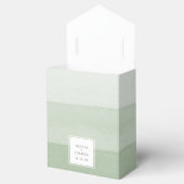 Elegante Grüne Hochzeit Geschenkschachtel (Geöffnet)