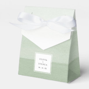 Elegante grüne Hochzeit Geschenkschachtel