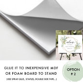 Elegante Grüne Horizontal Begrüßungszeichen Poster