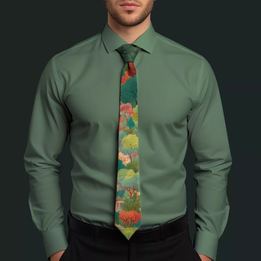 Elegante grüne Krawatte