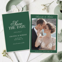 Elegante grüne Old Money Foto-Hochzeit
