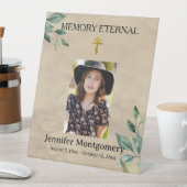 Elegante Grüne Orthodoxe Christliche Beerdigung Sockelschild (In Situ)