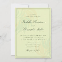 Elegante grüne Palm-Hochzeitseinladung