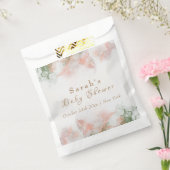 Elegante grüne Rosa Aquarell Agate Baby Dusche Geschenktütchen (Versiegelt)