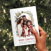 Elegante Grüne Rote Foto Weihnachten