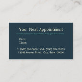 Elegante grüne smaragdgrüne Imitate Gold Glitzer Terminkarte (Rückseite)