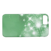 Elegante Grüne Sparkle Imitate Case-Mate iPhone Hülle (Rückseite (Horizontal))