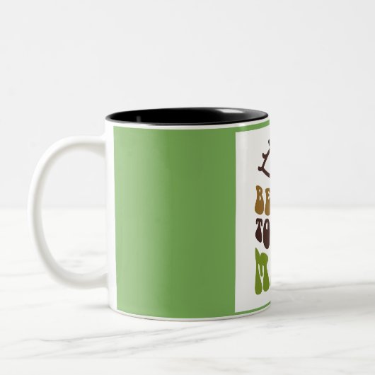 Elegante grüne Tasse für Kaffee. (Links)