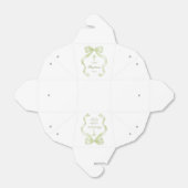 Elegante Grüne Taufe Geschenkschachtel (Ungefaltet)