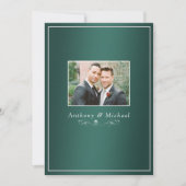 Elegante grüne Texturschaubilder-Hintergrundteile Einladung (Vorderseite)