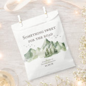 Elegante, grüne Tischnummer Geschenktütchen (Ausgeschnitten)